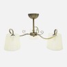 Lampara Cuzco 3xe14 Cuero 37x60x60 Cm