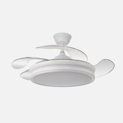 Ventilador Bayomo 72w 6120lm Negro 3 Aspas Desp. 32/47x49/108d.3 Color.motor Dc.remoto