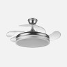 Ventilador Bayomo 72w 6120lm Negro 3 Aspas Desp. 32/47x49/108d.3 Color.motor Dc.remoto