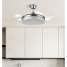 Ventilador Bayomo 72w 6120lm Negro 3 Aspas Desp. 32/47x49/108d.3 Color.motor Dc.remoto