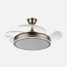 Ventilador Bayomo 72w 6120lm Negro 3 Aspas Desp. 32/47x49/108d.3 Color.motor Dc.remoto