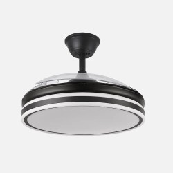 Ventilador Bayomo 72w 6120lm Negro 3 Aspas Desp. 32/47x49/108d.3 Color.motor Dc.remoto