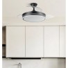 Ventilador Bayomo 72w 6120lm Negro 3 Aspas Desp. 32/47x49/108d.3 Color.motor Dc.remoto