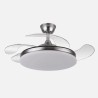 Ventilador Dc Tridente 59w 4aspas Desp 107d 6980lm Reg.intensidad Remoto+temporizador+memoria 3000-4000-6000k