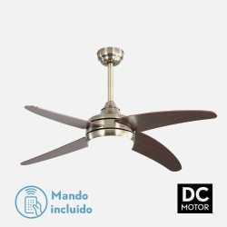 Ventilador Dc Klod Rustico/nogal