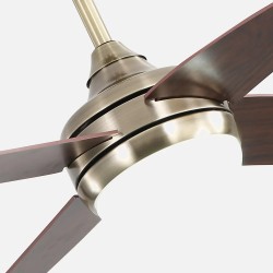 Ventilador Dc Klod Rustico/nogal