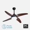 Ventilador Dc Klod Rustico/nogal