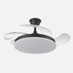 Ventilador Dc Tridente 59w 4aspas Desp 107d 6980lm Reg.intensidad Remoto+temporizador+memoria 3000-4000-6000k