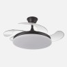 Ventilador Dc Tridente 59w 4aspas Desp 107d 6980lm Reg.intensidad Remoto+temporizador+memoria 3000-4000-6000k