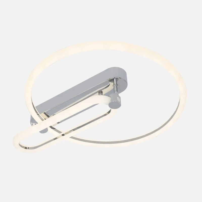 Plafon 57w 3000k, 4000k, 6500k Cromo Adhara 8x49x40cm 7695Lm Regulable, Memoria y C. Remoto Plafon 57w 3000k, 4000k, 6500k Cromo Adhara 8x49x40cm 7695Lm Regulable, Memoria y C. Remoto