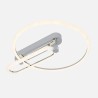Plafon 57w 3000k, 4000k, 6500k Cromo Adhara 8x49x40cm 7695Lm Regulable, Memoria y C. Remoto