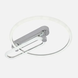 Plafon 57w 3000k, 4000k, 6500k Cromo Adhara 8x49x40cm 7695Lm Regulable, Memoria y C. Remoto