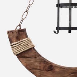 Colgante Rustico Cortijo 1xe27 Marron