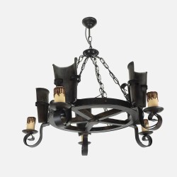 Lampara Cantina 5xe27 Marron