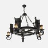 Lampara Cantina 5xe27 Marron