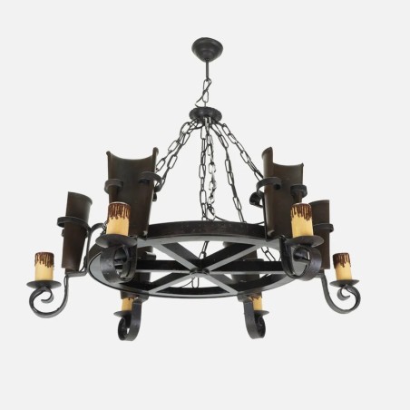 Lampara Cantina 6xe27 Marron