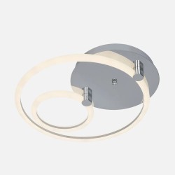 Plafon 37w 3000k, 4000k, 6500k Cromo Alya 9x44x40cm 4995 Lm Regulable, Memoria y C. Remoto
