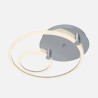 Plafon 37w 3000k, 4000k, 6500k Cromo Alya 9x44x40cm 4995 Lm Regulable, Memoria y C. Remoto