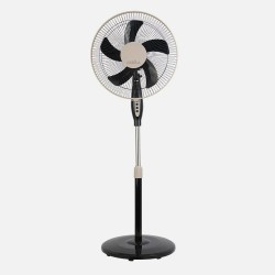 Ventilador De Pie Belmonte Negro/beis