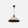 Colgante Peq.Adarve 1xe27 Negro/beis/marron Regx30x30 Cm