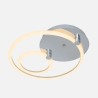 Plafon 37w 3000k, 4000k, 6500k Cromo Alya 9x44x40cm 4995 Lm Regulable, Memoria y C. Remoto