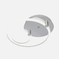 Plafon 37w 3000k, 4000k, 6500k Cromo Alya 9x44x40cm 4995 Lm Regulable, Memoria y C. Remoto