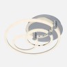 Plafon 68w 3000k, 4000k, 6500k Cromo Alya 10x44x40cm 9180Lm Regulable, Memoria y C. Remoto