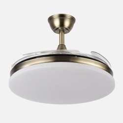 Ventilador Dc Tridente 59w Cuero