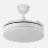 Ventilador Dc Tridente Mini 40 cm de diametro, 91 con aspas abierta