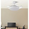 Ventilador Dc Tridente Mini 40 cm de diametro, 91 con aspas abierta