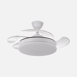 Ventilador Dc Tridente Mini 40 cm de diametro, 91 con aspas abierta
