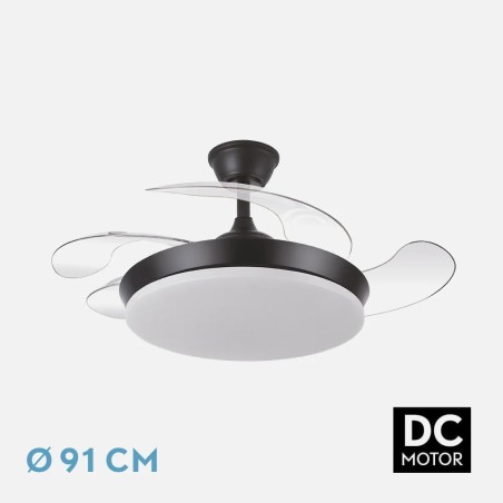 Ventilador Tridente Mini negro